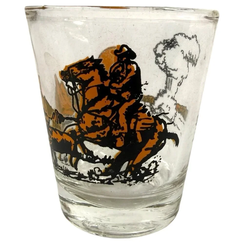 5 VTG Shot Glasses State Theme New Hampshire Washington Colorado‎ Oregon Wyoming